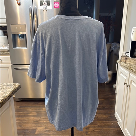 Daniel Cremieux Gray and Blue Relaxed Boxy T-Shirt - Picture 2 of 4